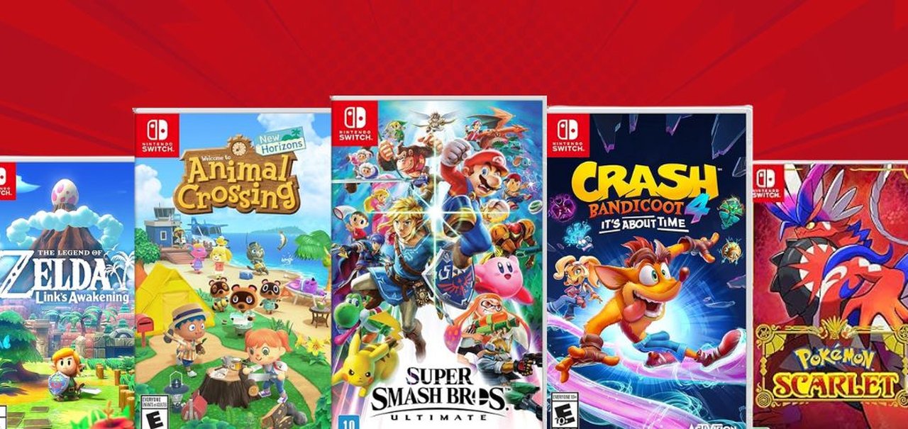 Jogos Nintendo Switch em oferta: 30 jogos com até 62% de desconto