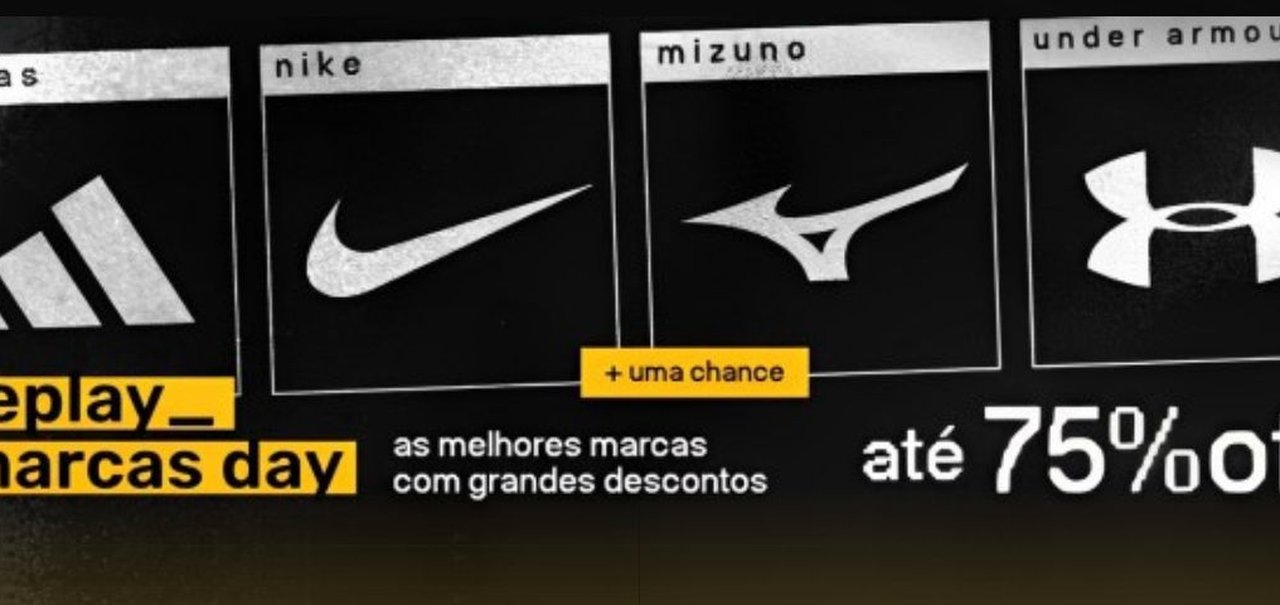 Replay Marcas Day na Centauro: até 75% off em Adidas, Nike, Mizuno, Puma e mais