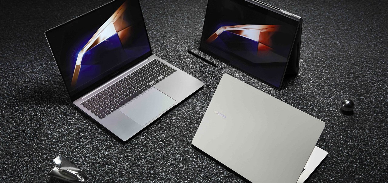 Samsung anuncia notebooks Galaxy Book 4 com processadores Intel Core Ultra