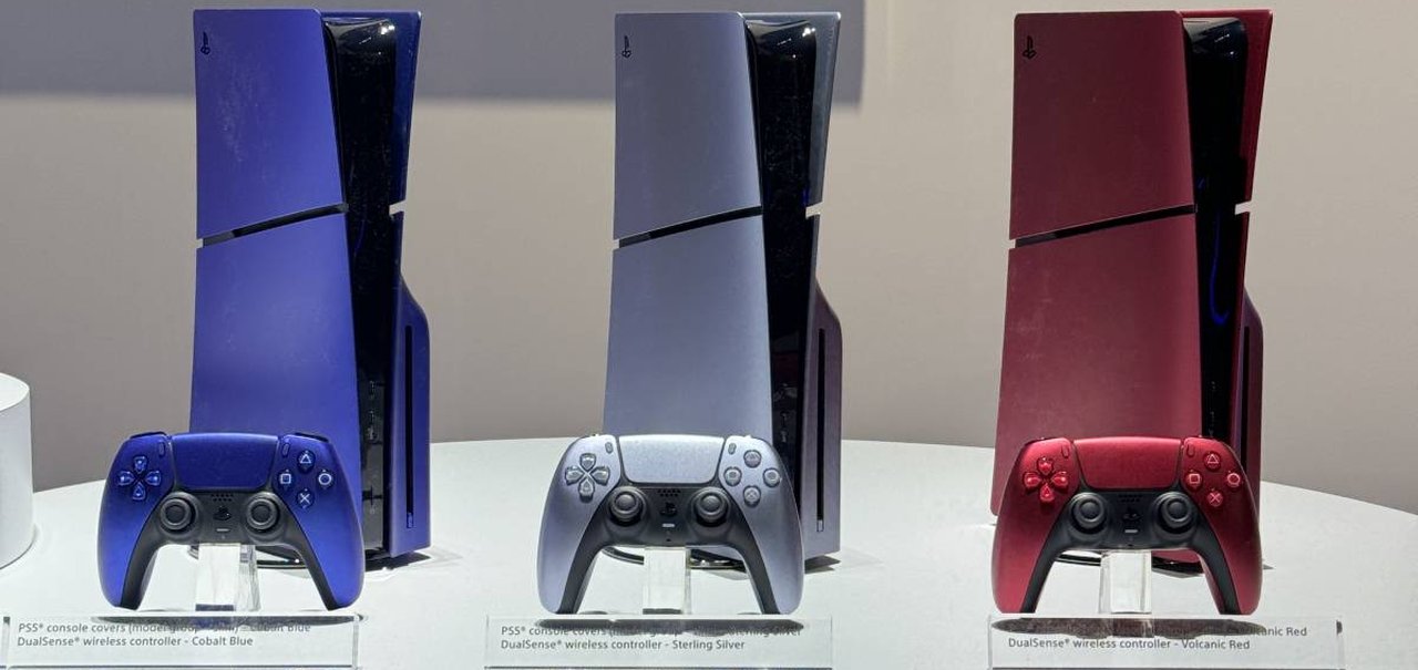 PS5 Slim ganha novas cores e capas! Confira vídeo e imagens