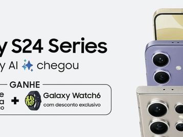 Oportunidade: Celular Samsung Galaxy S24 + Galaxy Watch6 com desconto exclusivo