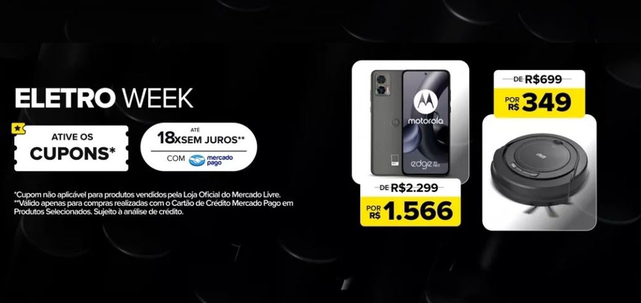 Eletroweek no Mercado Livre: até 60% off em produtos Black Decker, Mondial, Philco e mais