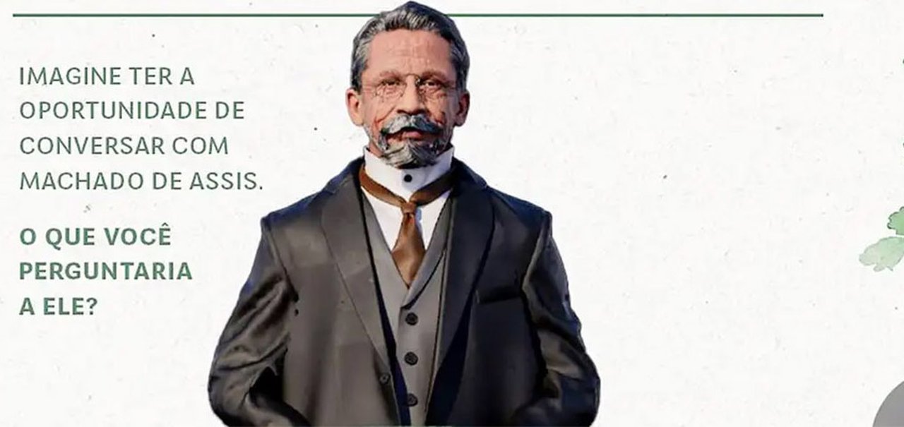 Machado de Assis ganha avatar de IA que responde se Capitu traiu ou não Bentinho; veja a resposta