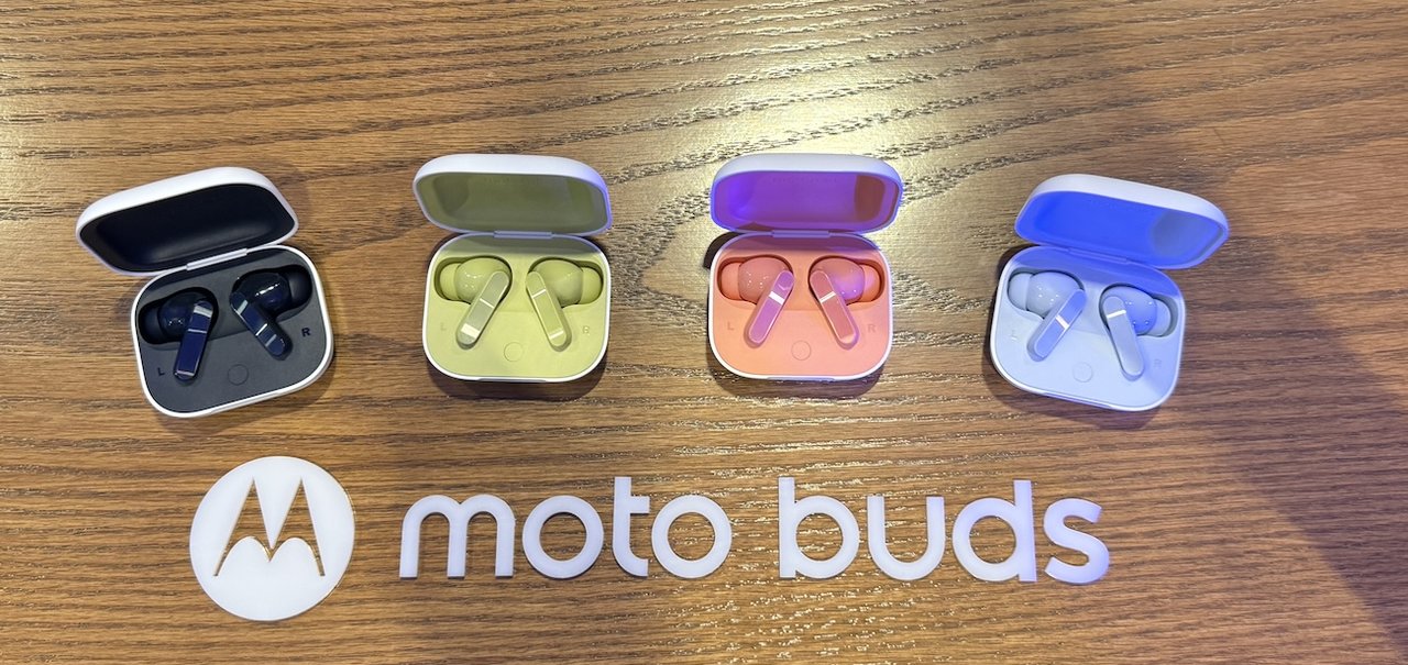 Motorola lança fones sem fio Moto Buds e Buds+ com até 42 horas de bateria e som da Bose
