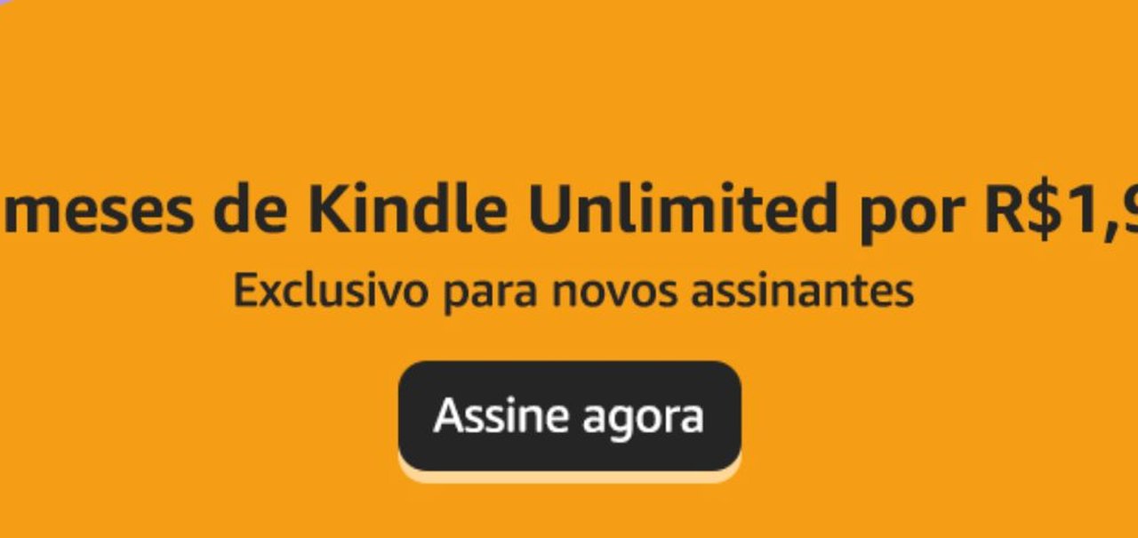 Oferta antecipada da Book Friday 2024: 3 meses de Kindle Unlimited por R$ 1,99