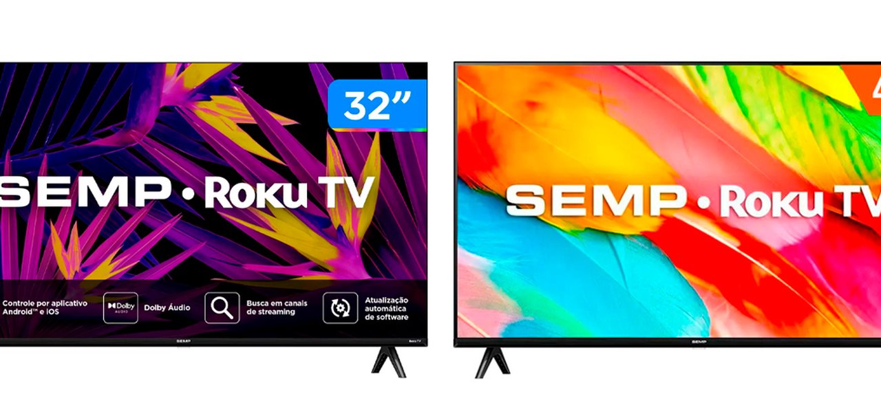 Semp anuncia novos televisores R6610 com sistema Roku TV e até 43 polegadas