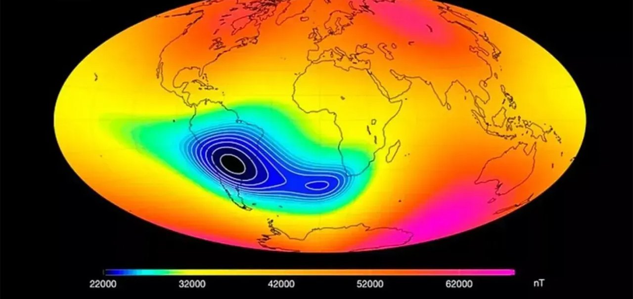 Anomalia magnética no Brasil cresce e preocupa cientistas da NASA