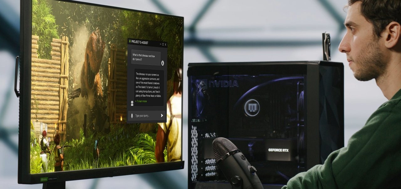 Nvidia apresenta assistente com IA que te ajuda a configurar seus jogos no high