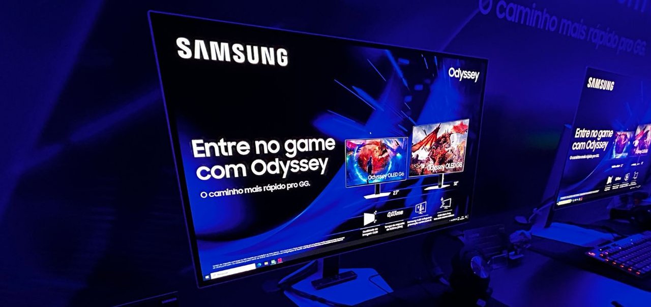 Samsung lança novos monitores gamer ultrapremium Odyssey OLED G6 e G8 no Brasil 