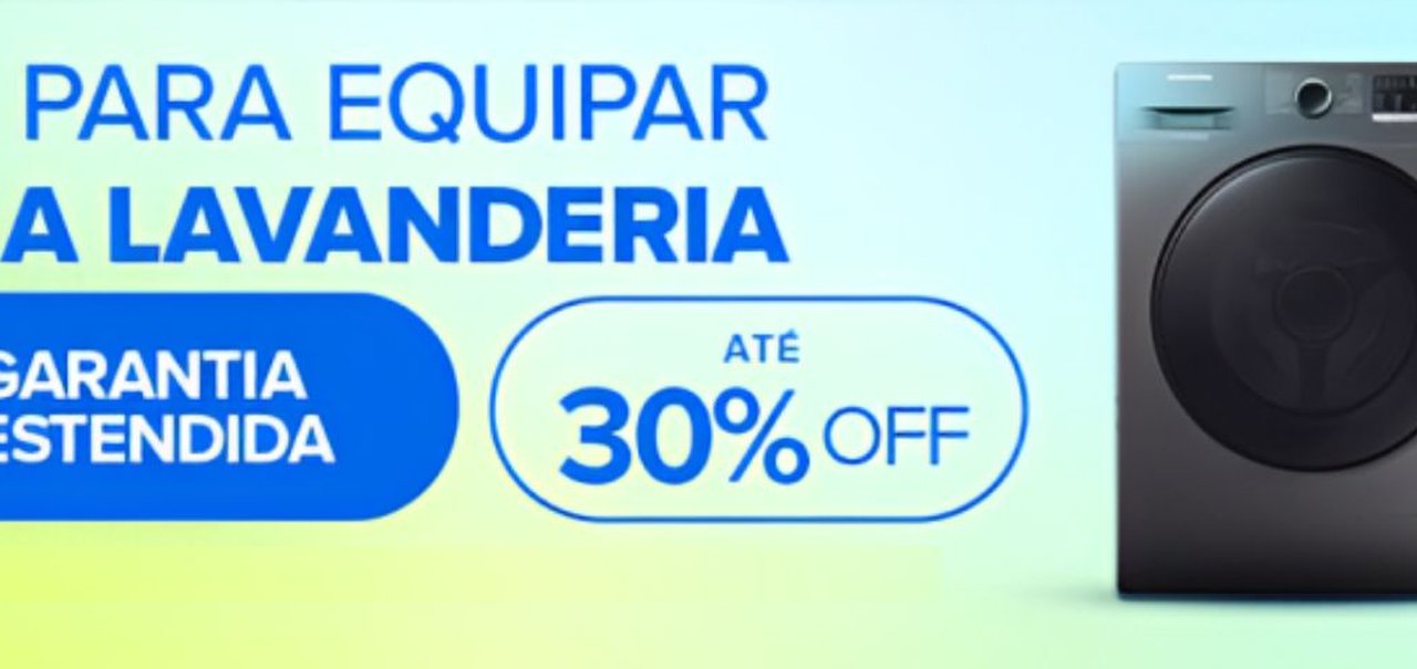 Lava e Seca, Lava-louças e mais para equipar sua lavandeira com até 30% off no Mercado Livre