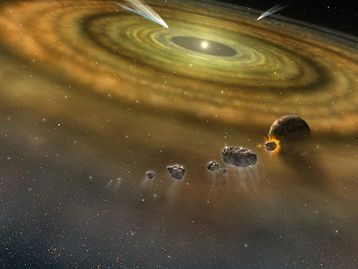 Telescópio Webb flagra colisão de asteroides em sistema estelar vizinho