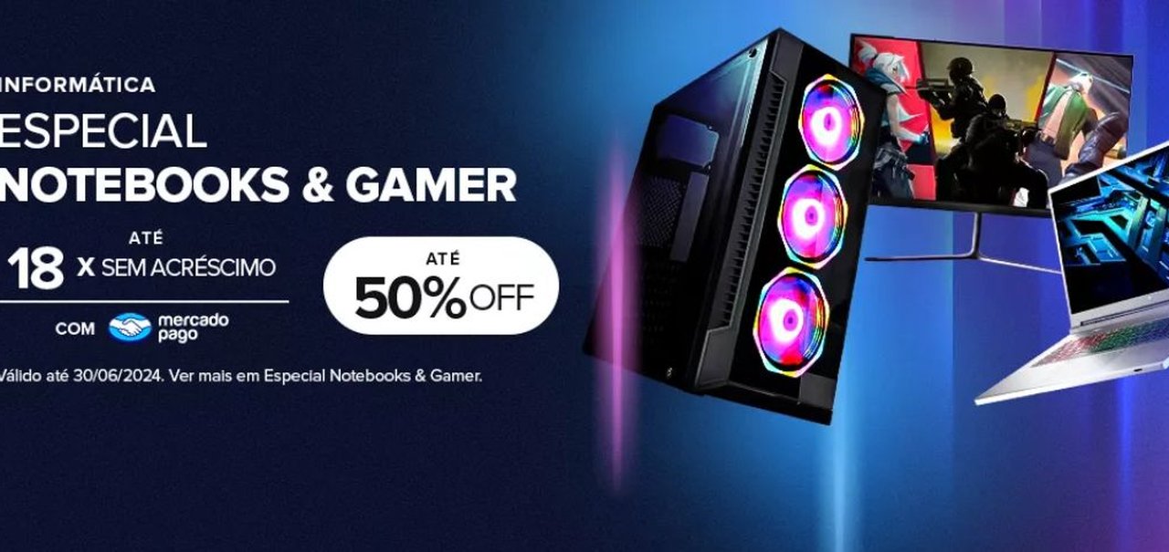 Especial Notebooks e Gamer do Mercado Livre tem jogos Nintendo, notebooks gamer e mais com até 50% off; confira