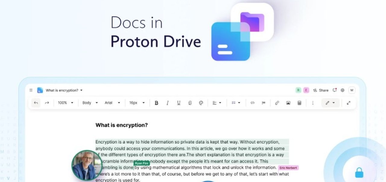 Proton lança editor de textos online grátis para concorrer com Google Docs