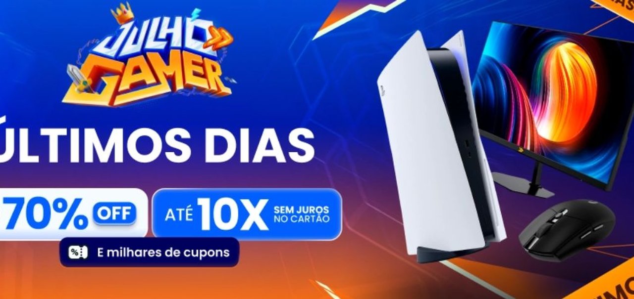 Julho Gamer do KaBuM!: último dia da promoção com até 70% OFF; veja o que comprar