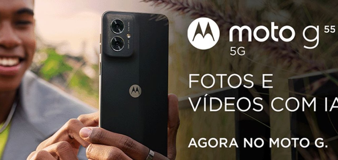 Moto G55: novo celular Motorola com R$ 100 de desconto com o cupom da Amazon