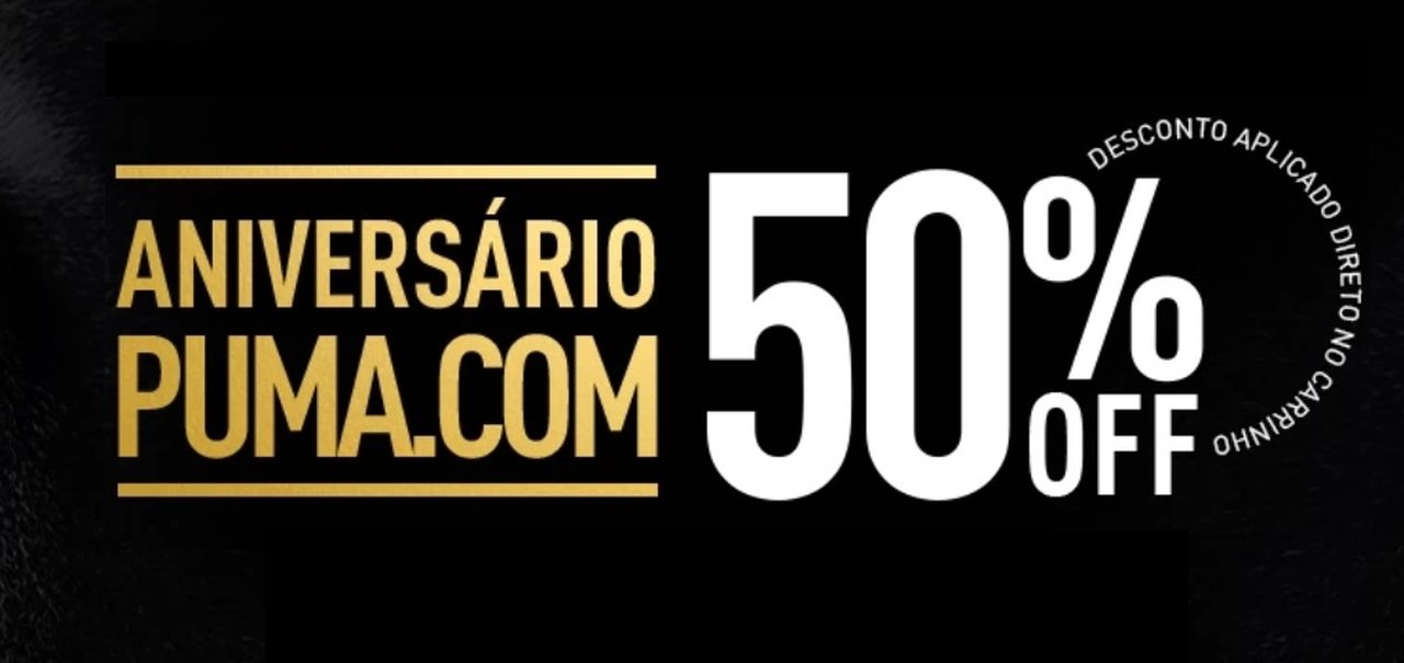 Aniversário Puma traz tênis, roupas e acessórios da marca com 50% de desconto; veja ofertas