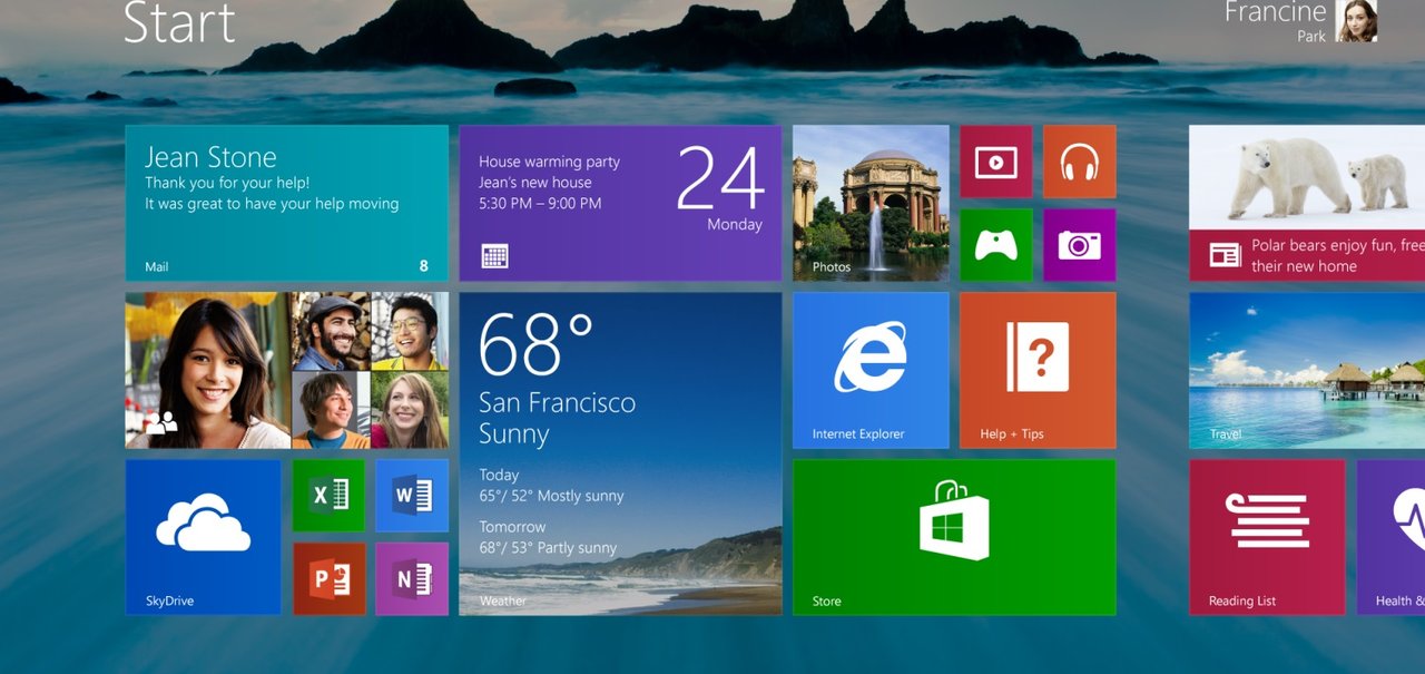 Menu Iniciar só deve aparecer no Windows 8.1 em 2015