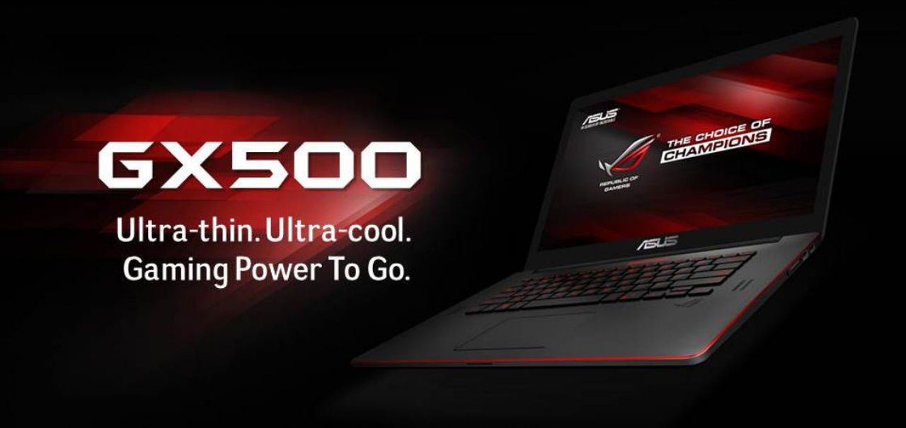 Notebook gamer ASUS ROG GX500 é lançado com tela 4K