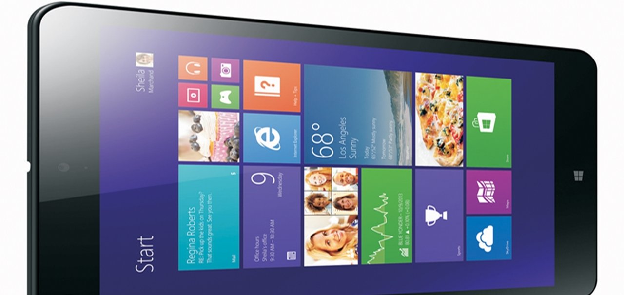 Por R$ 1,390, Lenovo lança tablet ThinkPad 8 com Windows 8.1