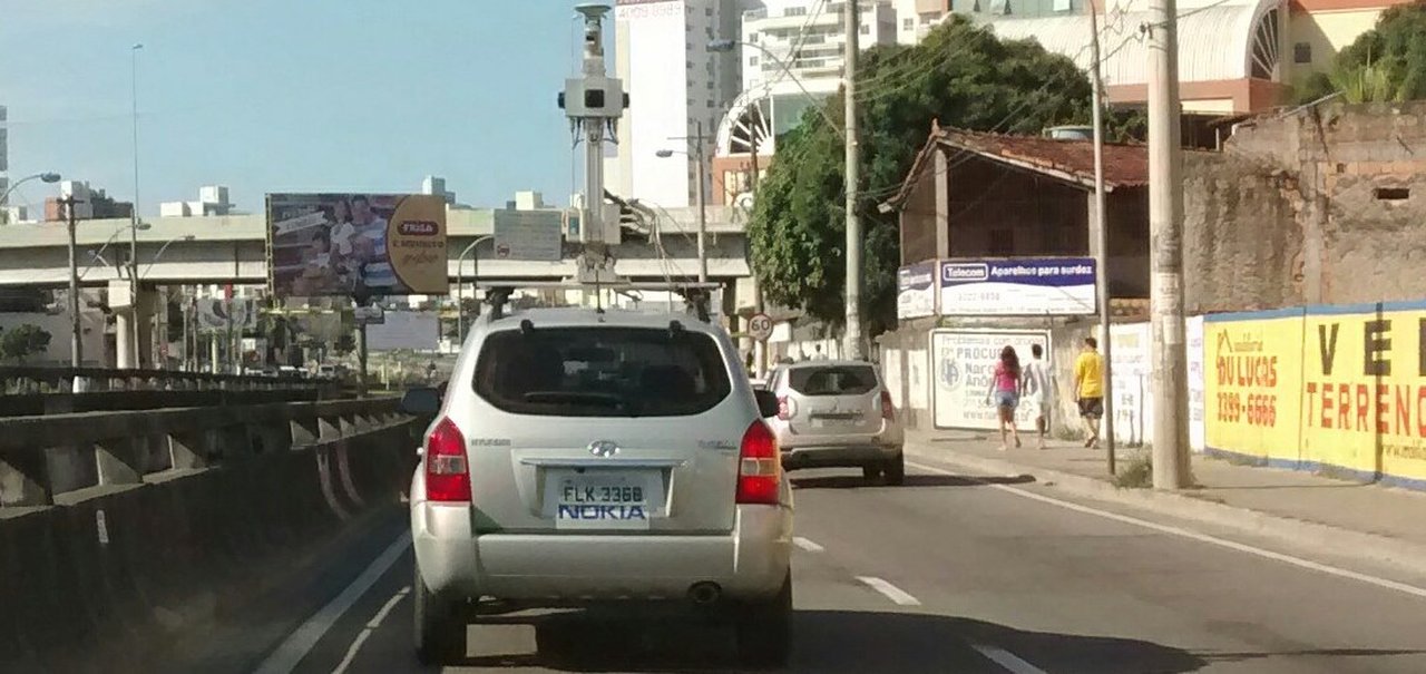 Carro da Nokia com equipamento estilo Street View é flagrado no Brasil