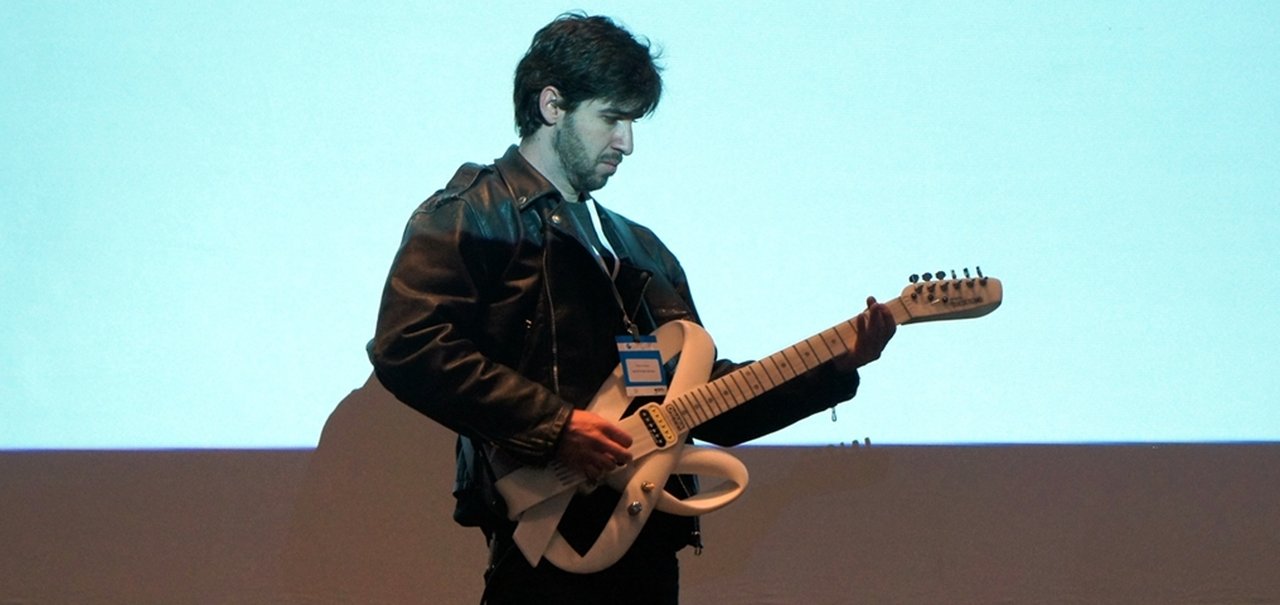 Premiado estúdio de design cria guitarra 100% feita em uma impressora 3D