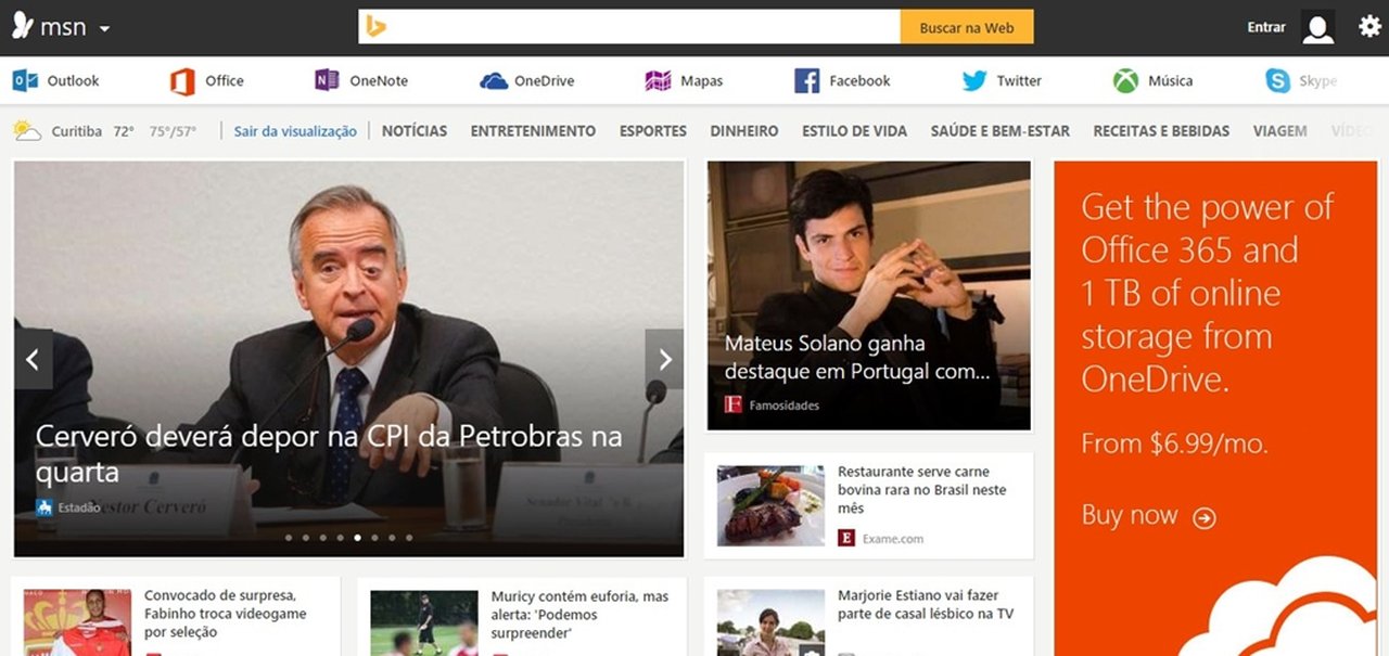 Portal MSN recebe repaginada e integra-se com Bing para chegar ao celular