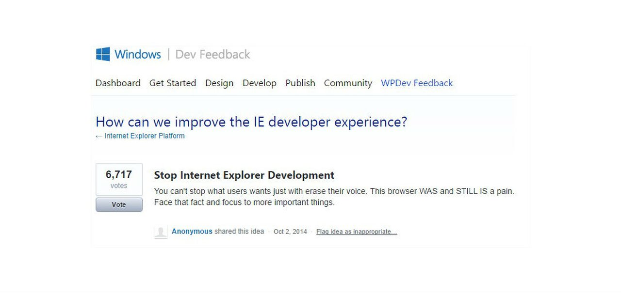 Desenvolvedores sugerem que Microsoft abandone o Internet Explorer