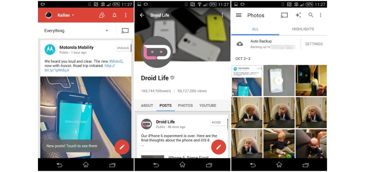 Google+ recebe atualização visual no estilo Material Design