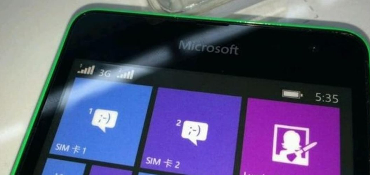 Microsoft Lumia 535 aparece em imagens vazadas na China