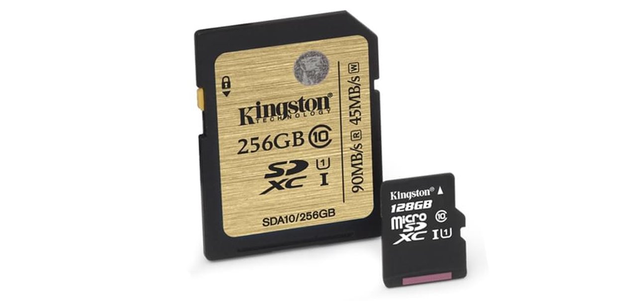 Kingston aumenta capacidade de armazenamento de dois modelos de microSD