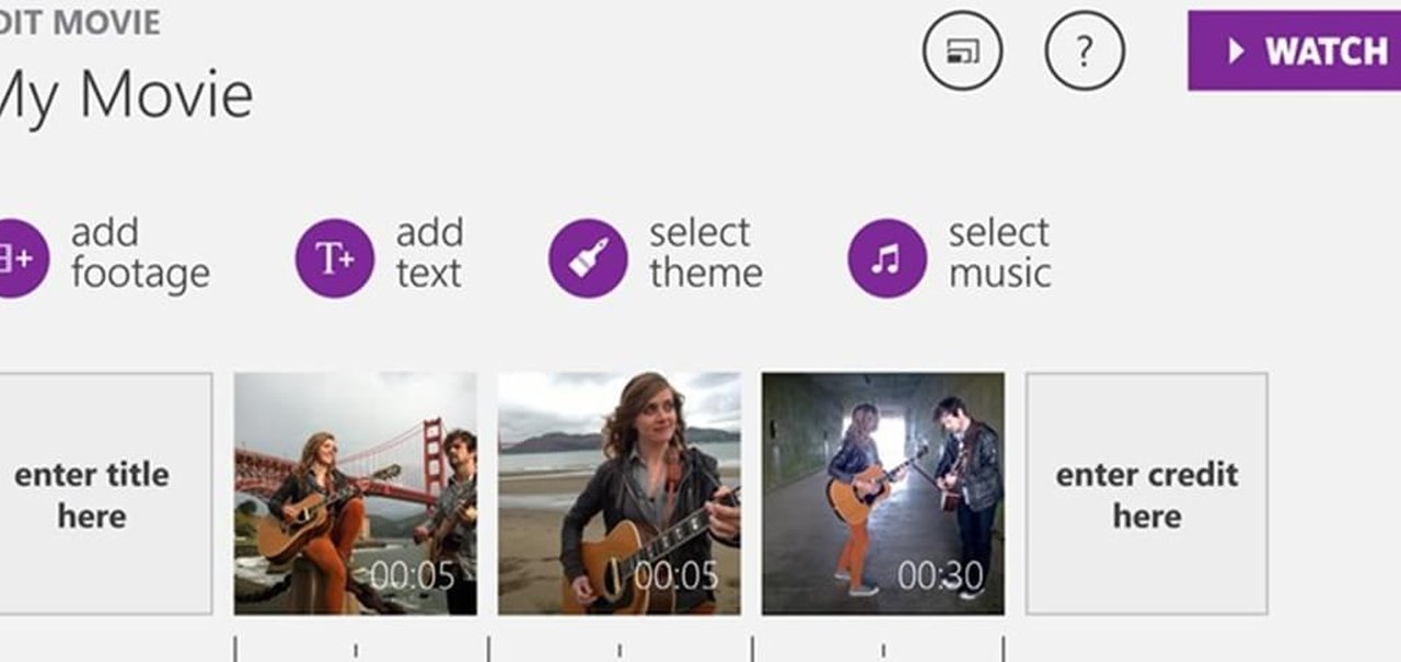Movie Creator é o novo app grátis de edição de vídeo para Windows Phone