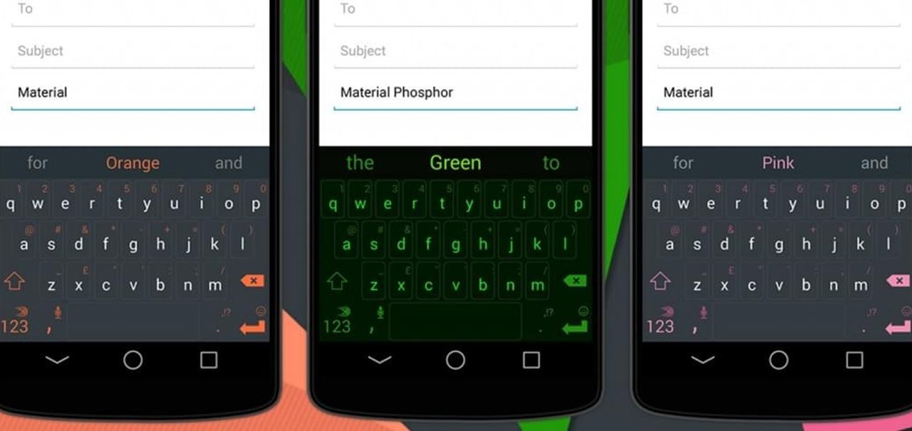 SwiftKey traz ao seu teclado pacotes coloridos baseados no Material Design