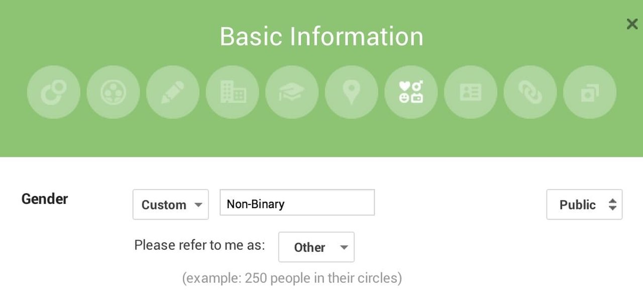Google+ adota novas opções de identidade de gênero às suas configurações