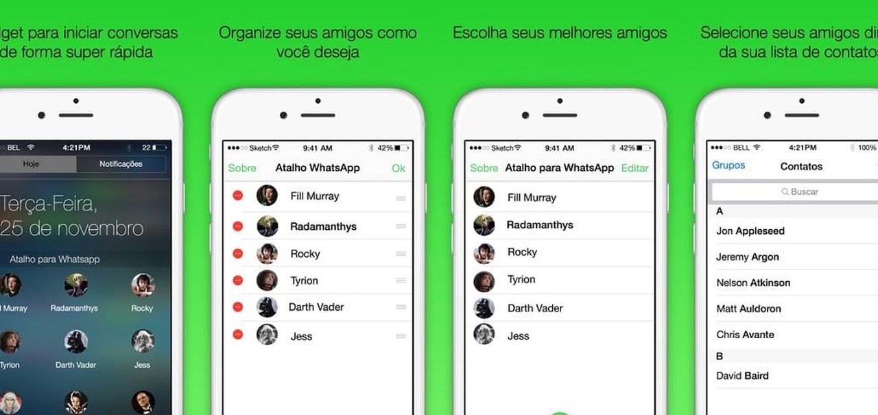 Aplicativo coloca atalhos para conversas do WhatsApp nas suas notificações