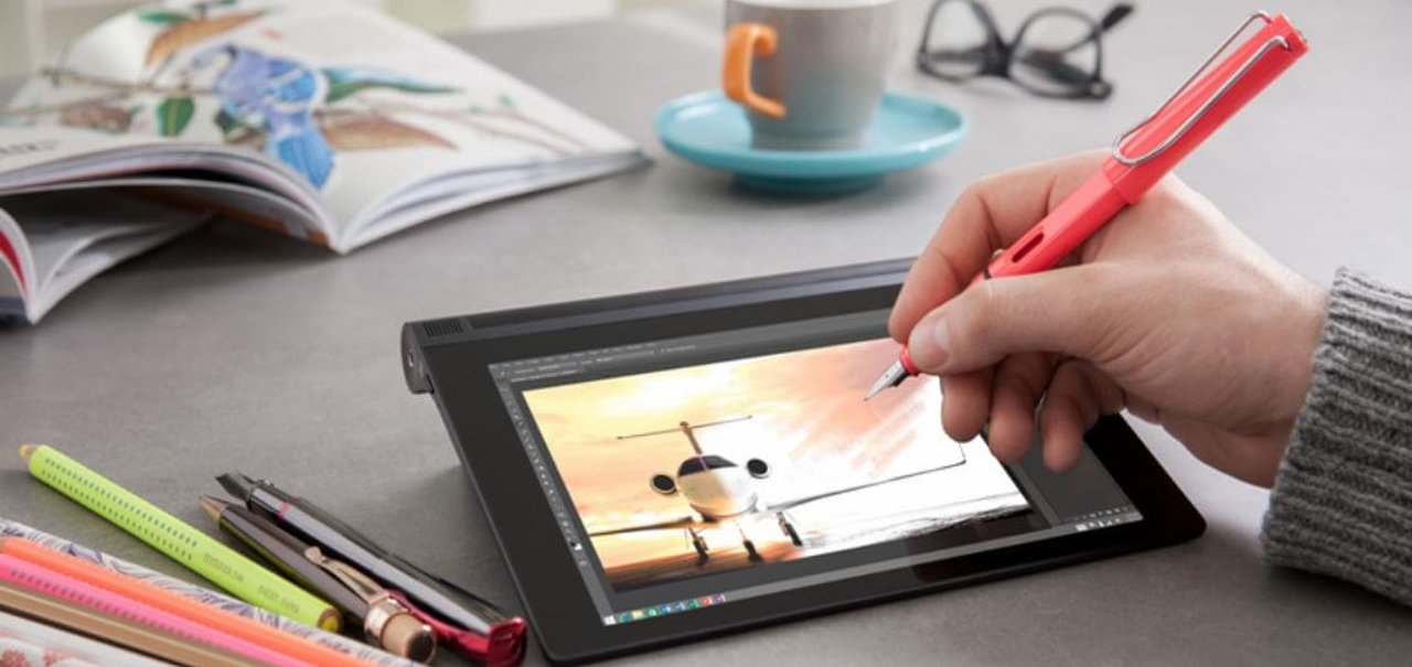 Novo Yoga Tablet 2 tem tela que suporta qualquer tipo de caneta