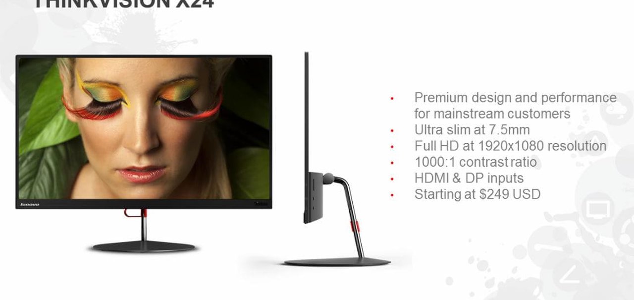 Lenovo anuncia monitor Thinkvision X24