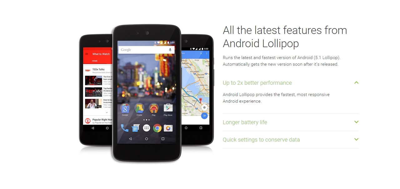 Android 5.1 já está chegando, e os Android One serão os primeiros a tê-lo