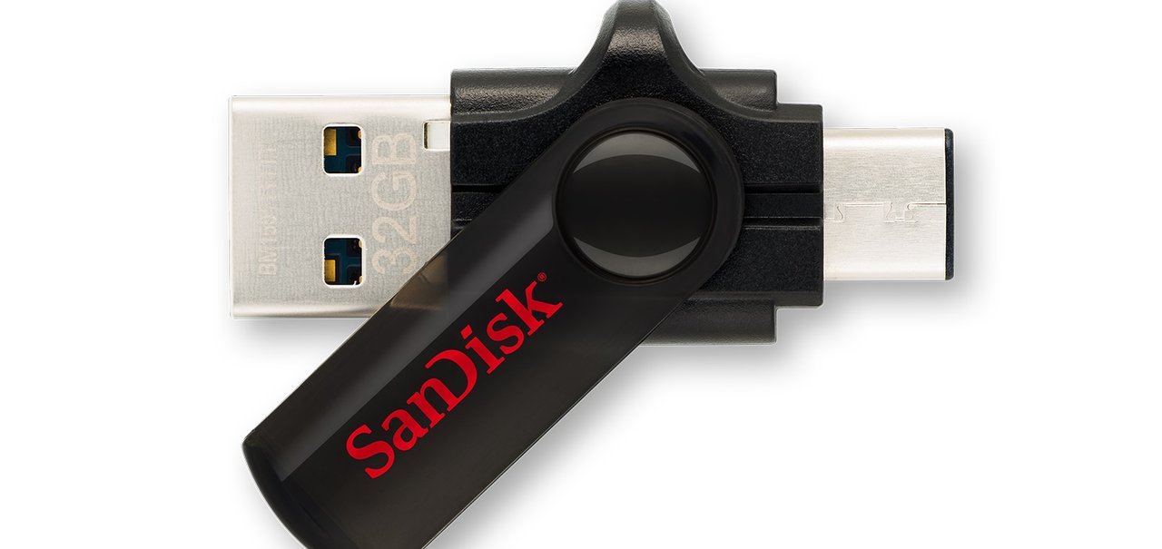 SanDisk anuncia seu primeiro pendrive com conector USB Type-C