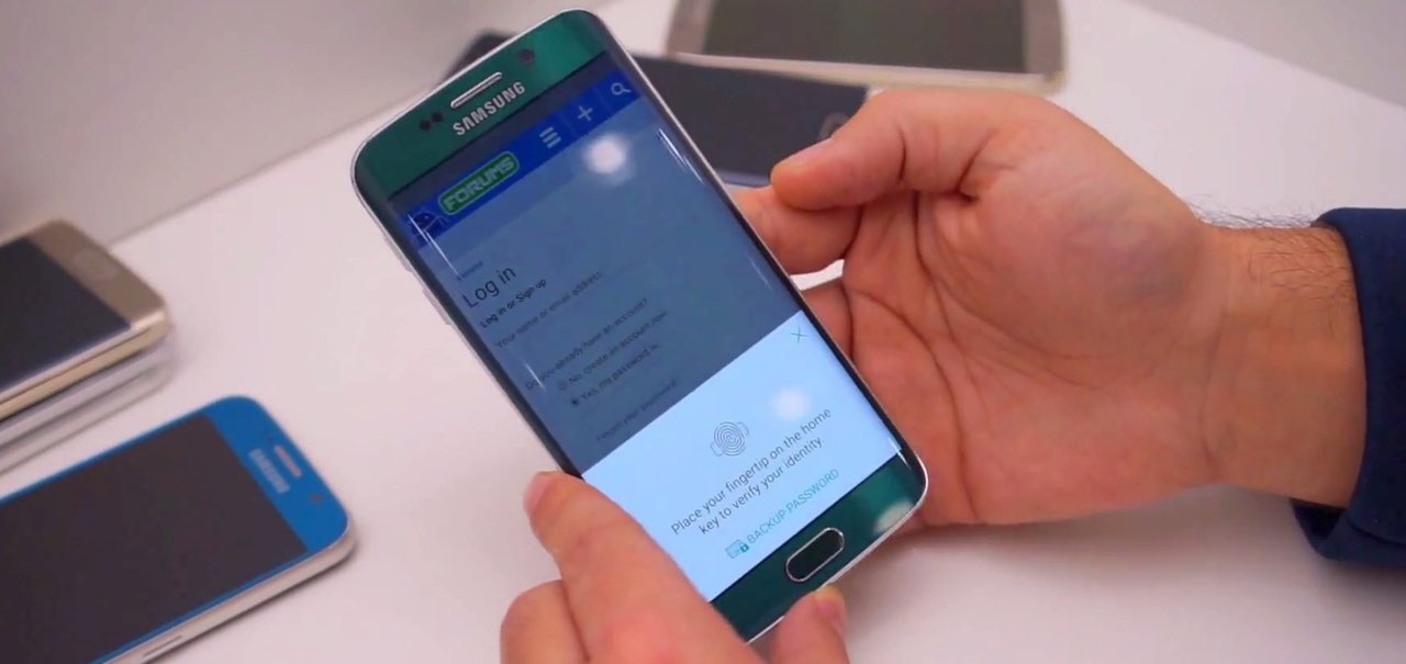 Galaxy S6 permite fazer login em qualquer site usando o leitor de digitais