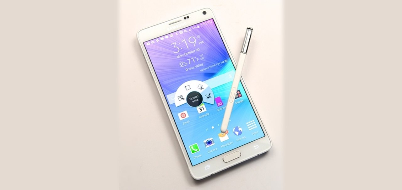 Galaxy Note 4 começa a receber atualização para Lollipop no Brasil