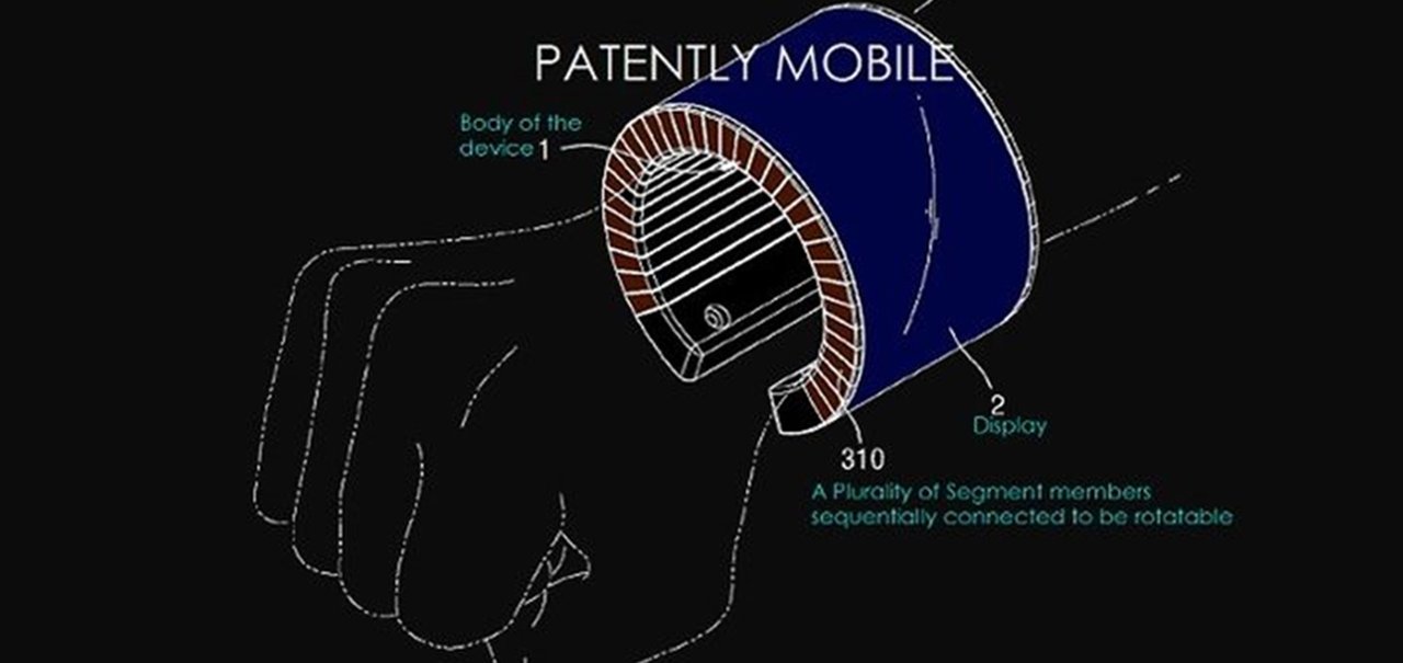 Patente da Samsung une conceitos do smartphone e smartwatch em um aparelho