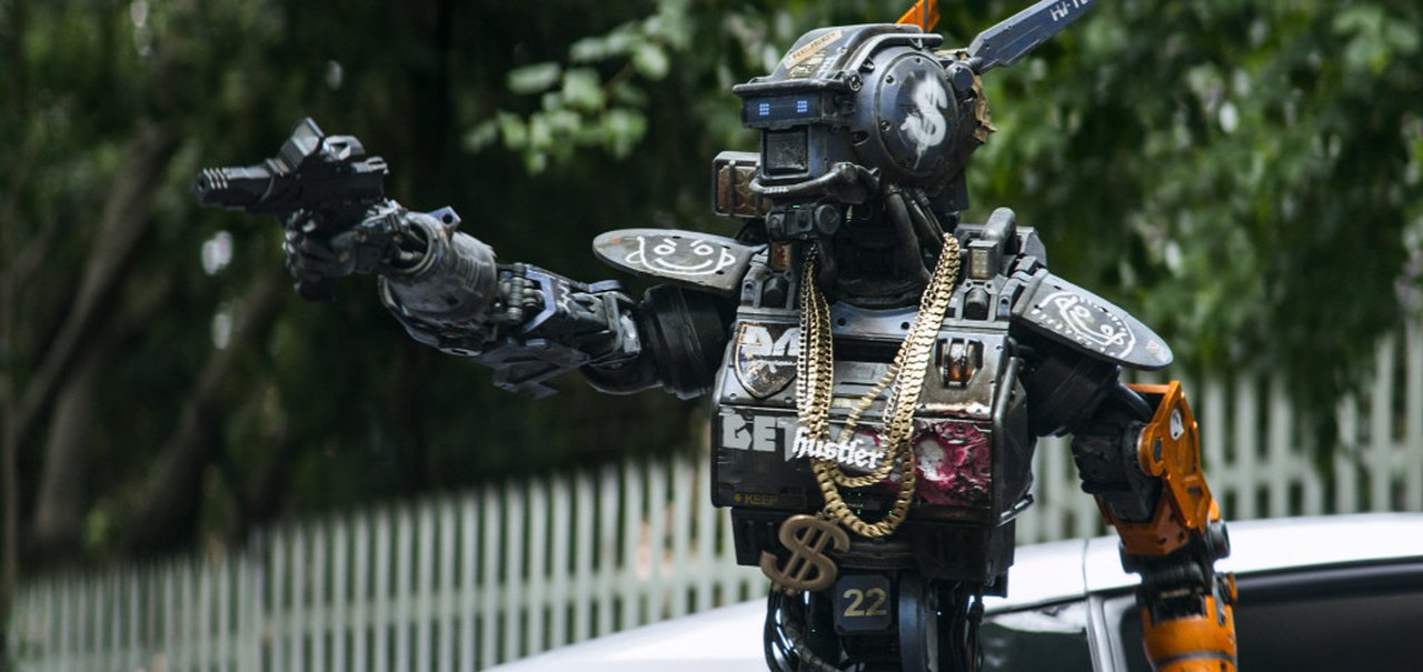 Assistimos ao filme “Chappie”, que tem robôs inteligentes e bom humor