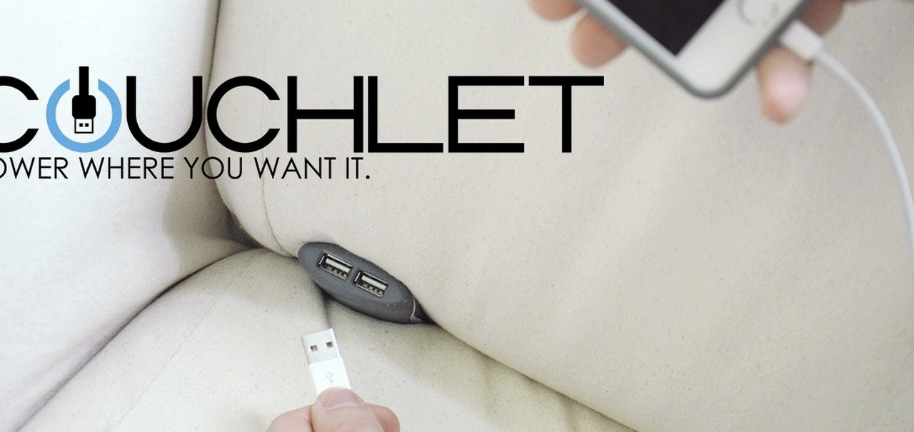 Couchlet: um carregador para smartphones que pode ser embutido no seu sofá