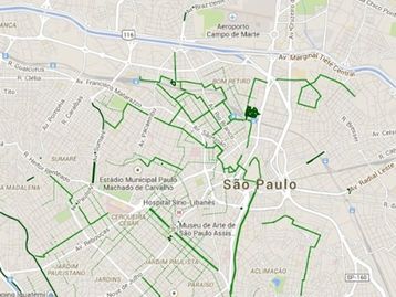 Google Maps exibe ciclovias existentes em algumas cidades brasileiras