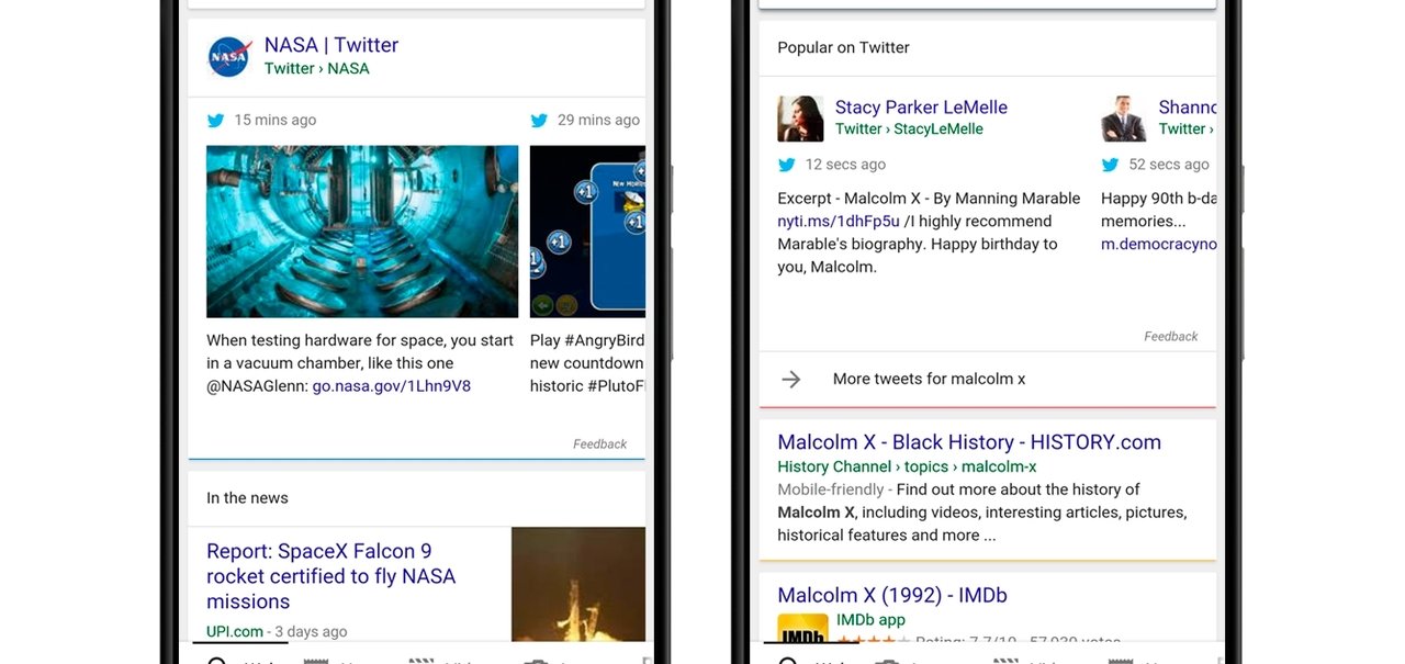 Google adiciona tweets aos resultados das buscas nos aparelhos mobile