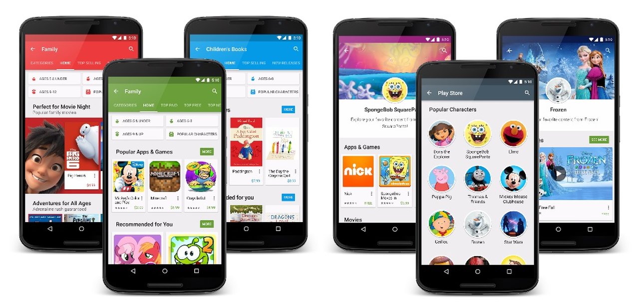 Google Play: ficou mais fácil encontrar conteúdos para crianças