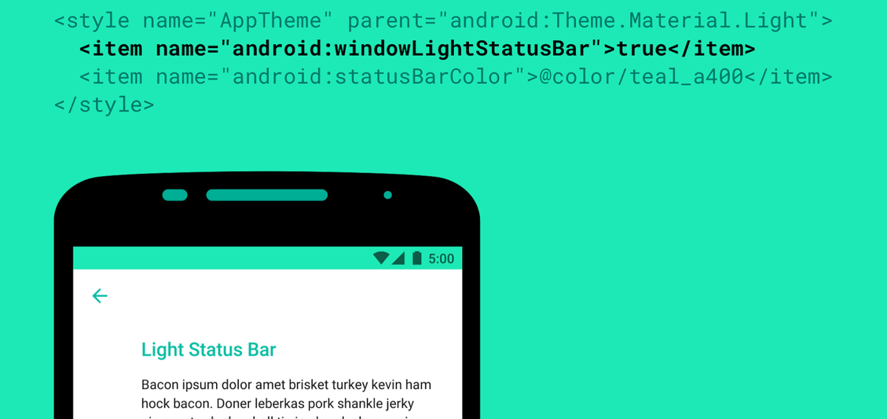 Android M traz ícones de status pretos para temas com fundo claro