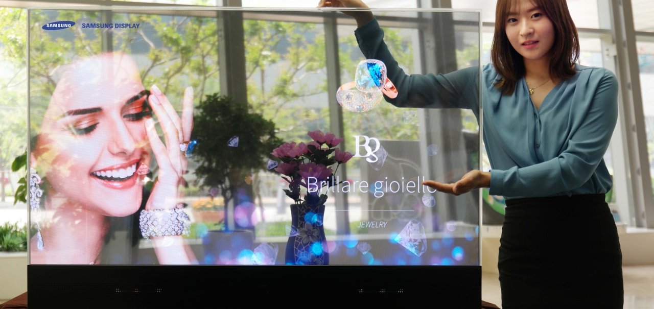 Samsung revela novos displays OLED totalmente transparentes