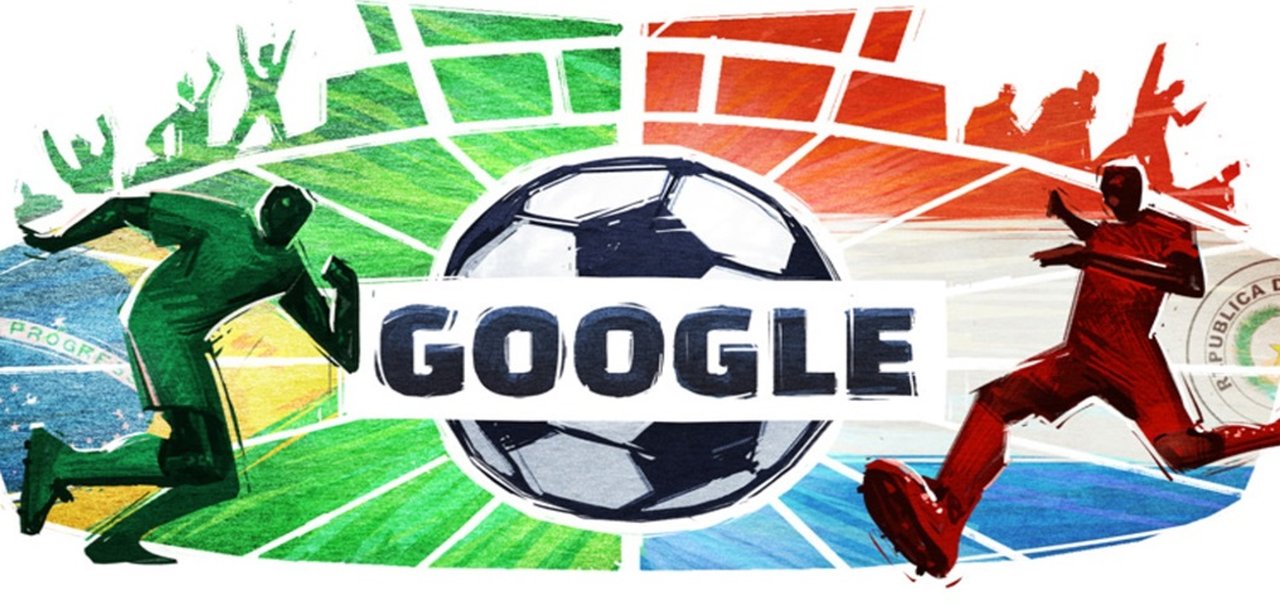 Doodle do Google celebra jogo entre Brasil e Paraguai na Copa América