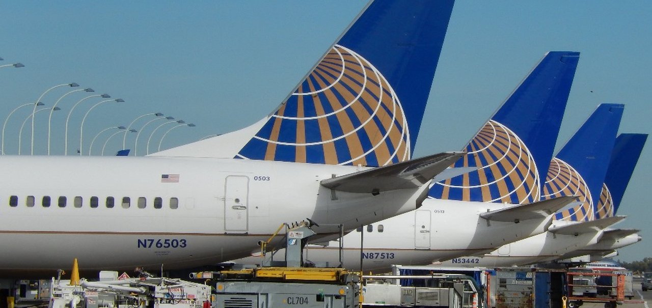 Pane no sistema de check-in atrasou todos os voos da United Airlines hoje